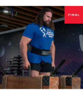 Niebieski t-shirt World's Strongest Man 2024 Final