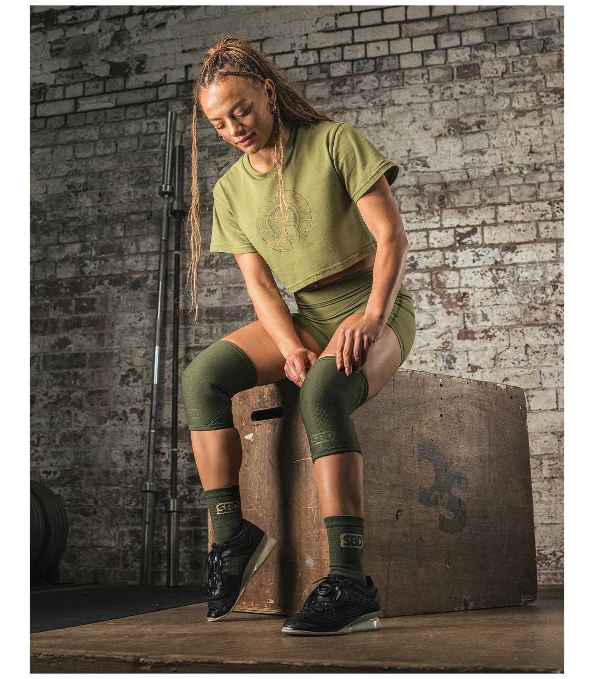 RESOLVE - Opaski neoprenowe na kolana do dwuboju olimpijskiego