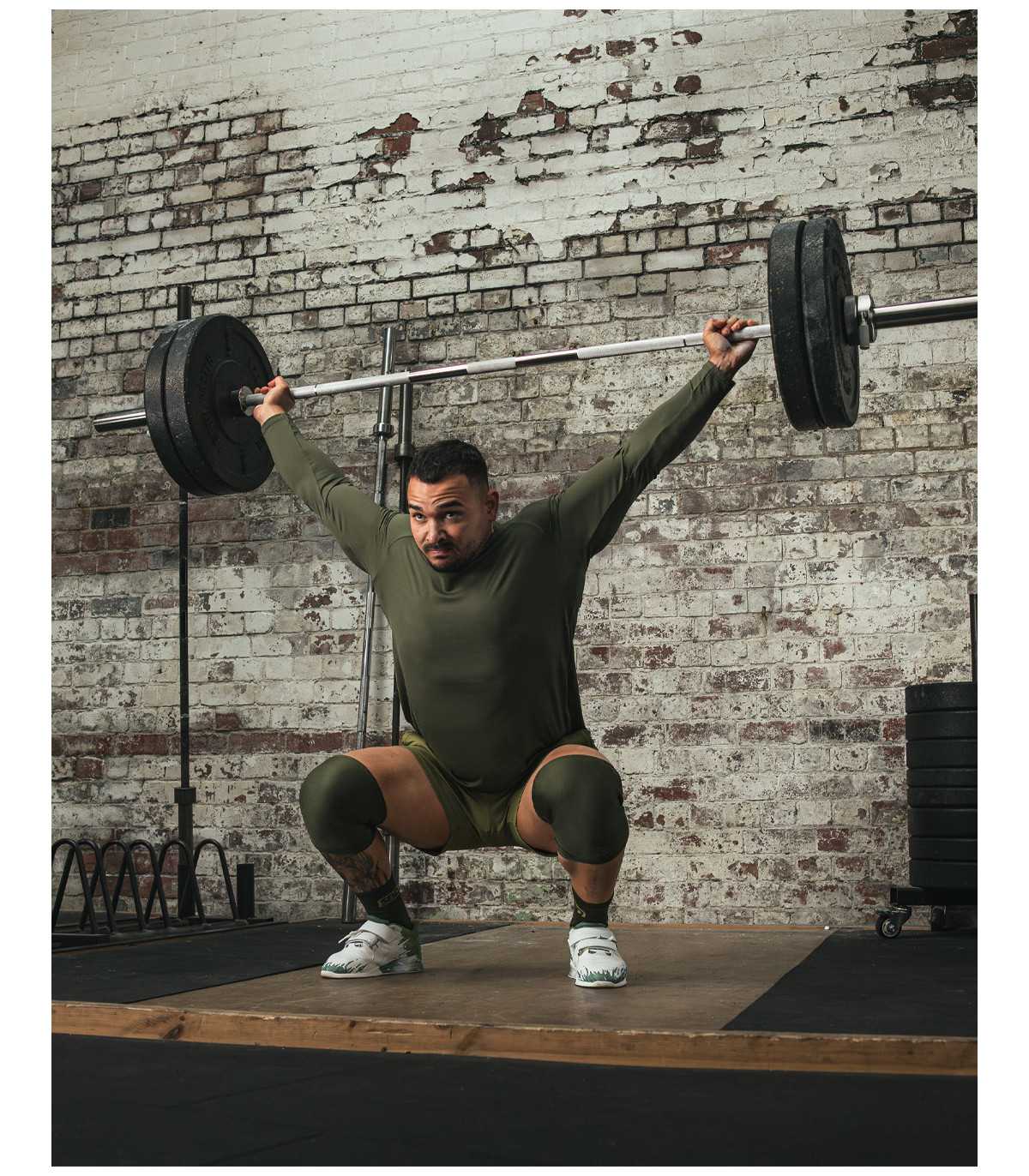 RESOLVE - Opaski neoprenowe na kolana do dwuboju olimpijskiego