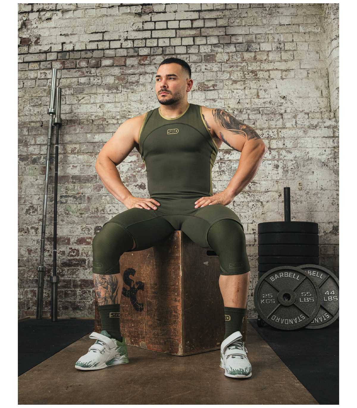 RESOLVE - Opaski neoprenowe na kolana do dwuboju olimpijskiego